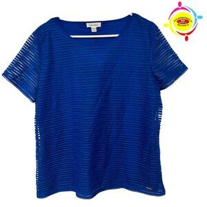 CALVIN KLEIN BLUE BLOUSE